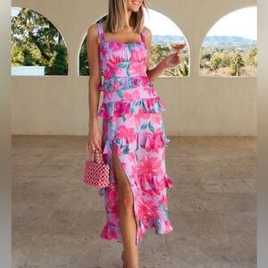 Show Me Your MuMu Monique Midi Dress Size Large